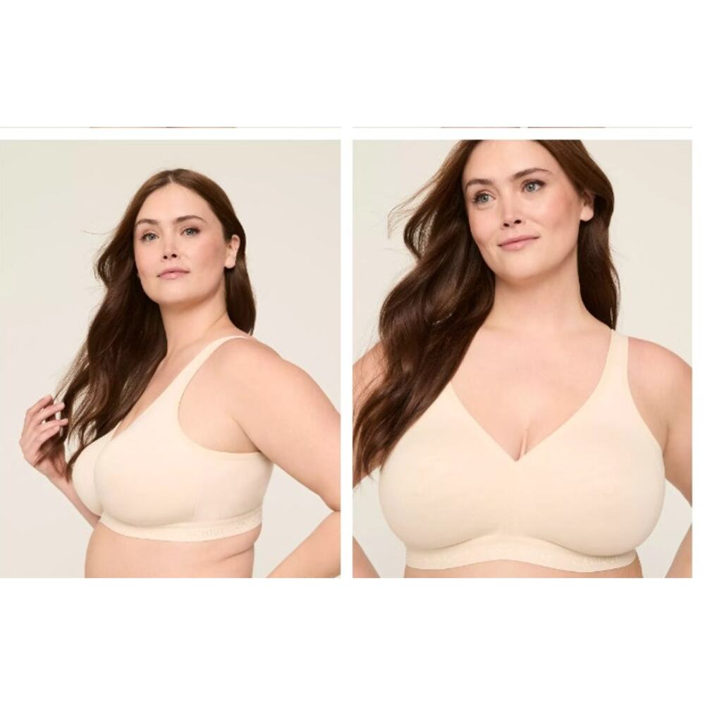 New NWT Cacique‎ Unlined Full Coverage No Wire Cotton Bra Size 48D